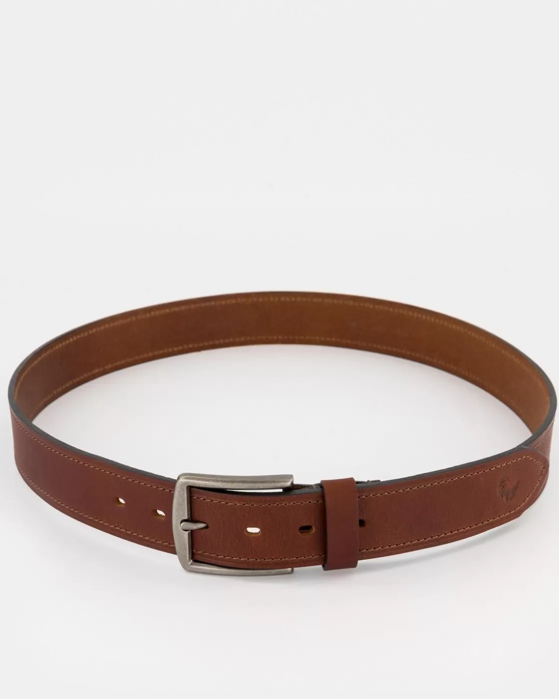 Flash Sale Men'S Grady Topstitch Rolled Edge Leather Belt Men Belts