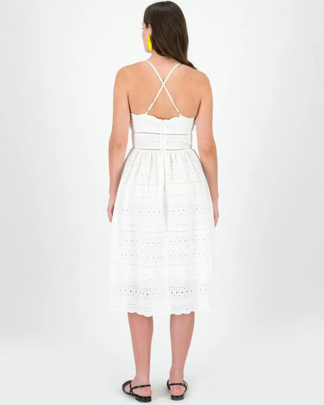 Fashion Women'S Carmen Broderie Anglaise Dress Women Dresses & Jumpsuits